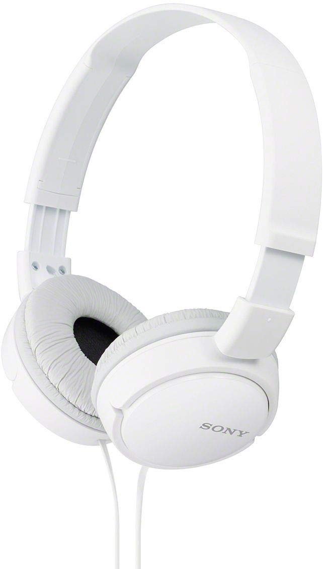 Sony MDR-ZX110A On Ear Stereo Wired Headphones (White), Without Mic